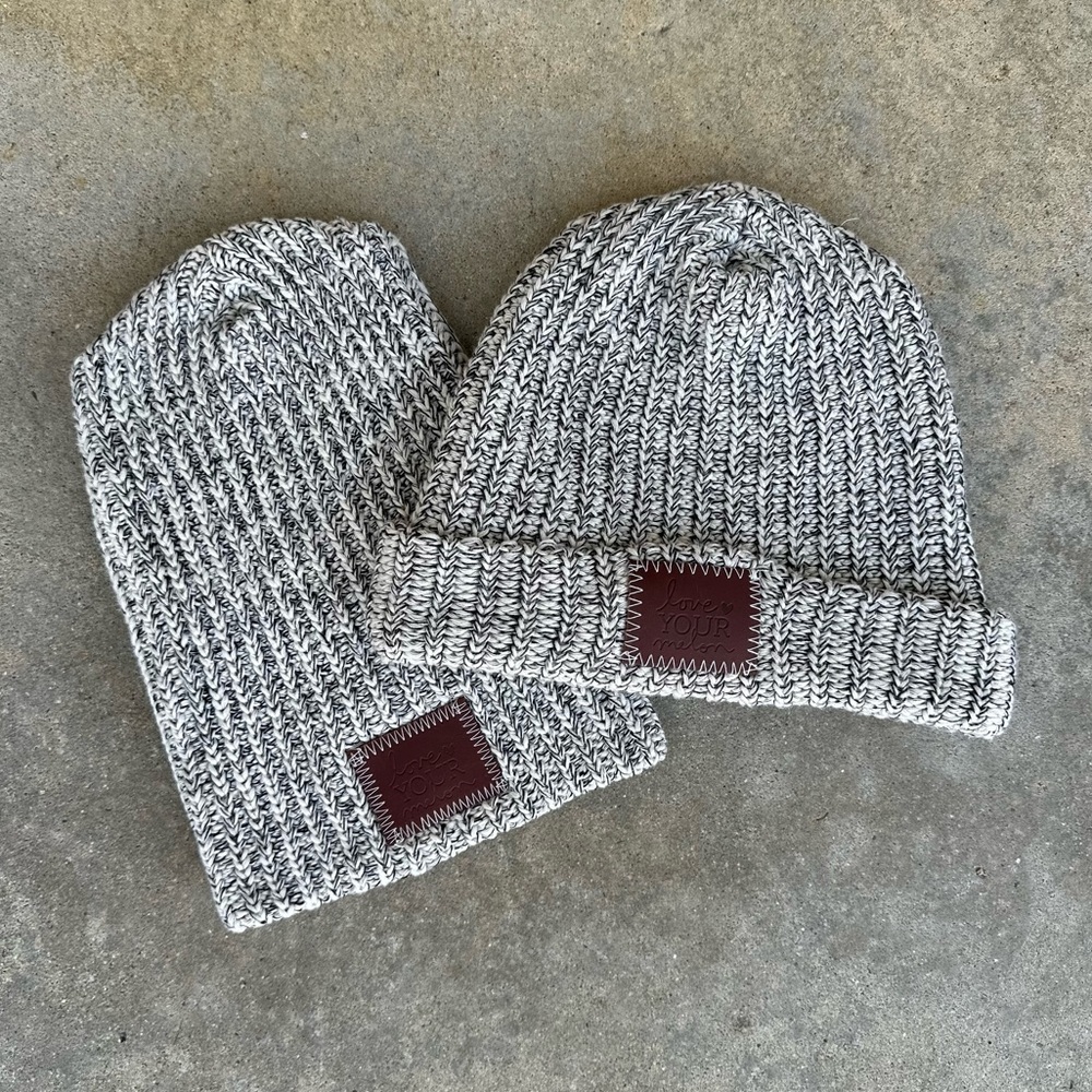 Love Your Melon Beanies - Speckled Black